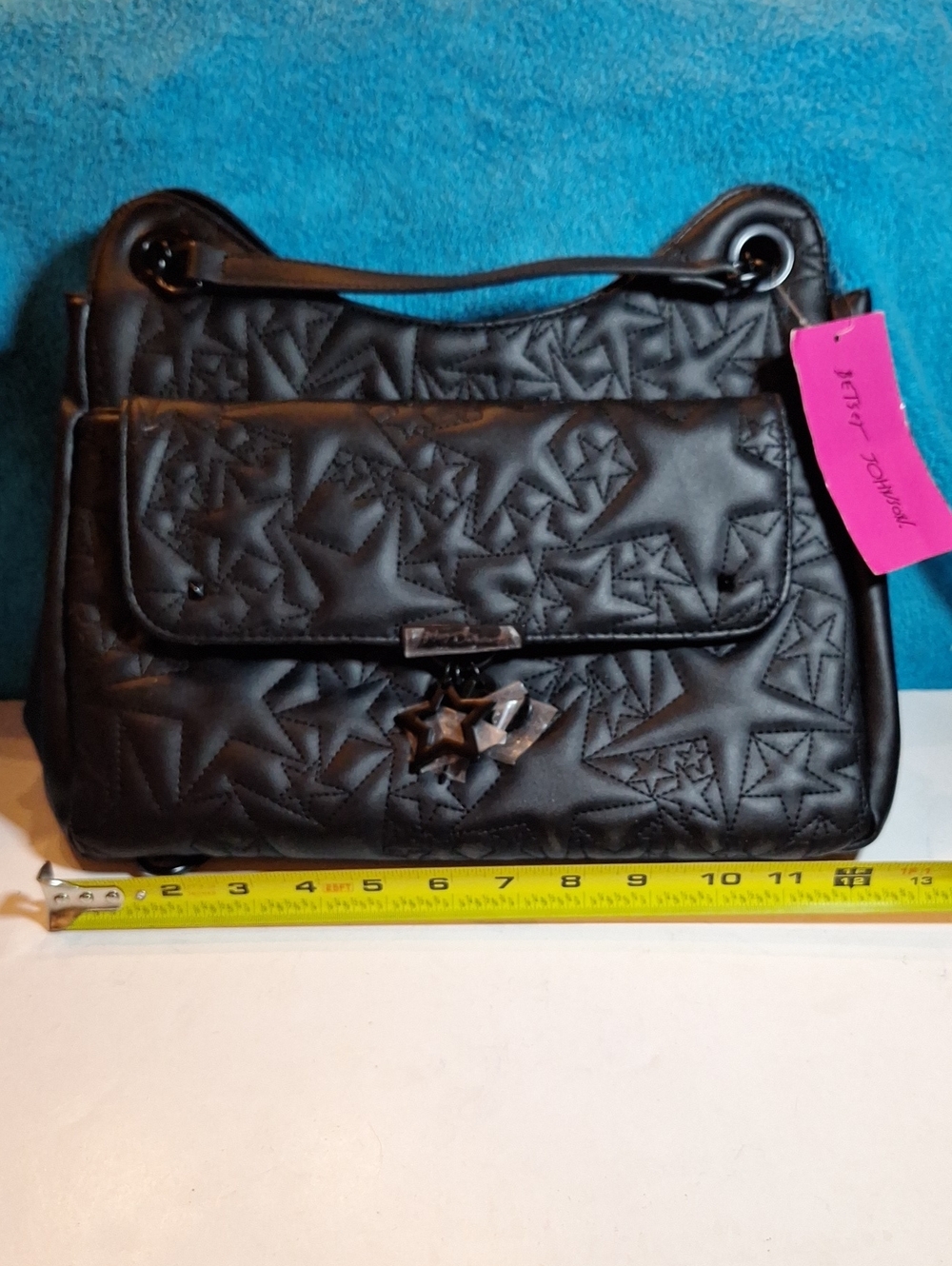Betsey Johnson Black Star Pattern Purse NWT, Xotalia - Picture 13 of 16